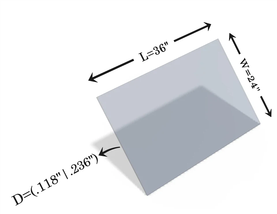Laser Safety Window Acrylic Sheet Viewing 10600nm CO2 Laser Machine Customizable Size